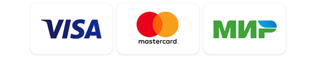 visa mastercard mir icons